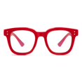 thumbnail image 1 of Gafas bloqueadoras de luz azul Madison Avenue de gran tamaño, rojas, 1 of 7