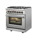thumbnail image 3 of Forno FFSGS612530 30 inch Cossato Stainless Duel Fuel Electric Gas Range, 3 of 7