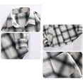 thumbnail image 6 of Yutgune Mens Plus Size Western Shirt Plaid Flannel Shirt For Men Country Casual Button Down Shirt, 6 of 7
