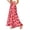 Watermelon Red, variant on Women's Floral Print Elegant Satin A-line Slimming Midi Skirt Blue L