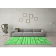 thumbnail image 3 of Ahgly Company Indoor Square Abstract Emerald Green Modern Area Rugs, 8' Square, 3 of 4