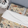 thumbnail image 4 of Designart "Antique White Bohemian Floral Joy III" Floral Bedding Covert Set - Cottage Bed Set With 2 Shams, 4 of 5