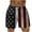B-Multicolor, variant on American Flag Shorts 4th of July Shorts Men Mens Independence Day Beach Short Men Casual Fashion Print Shorts with Pockets Elastic Waist Beach Pants