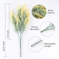 thumbnail image 6 of 8Pcs Artificial Lavender Fake Flowers for Decoration Faux Flower Plants Plastic Greenery Outdoor Garden Outdoors Home Art Floral Arrangements Wedding DIY Bouquet Wreath (Yellow), 6 of 7