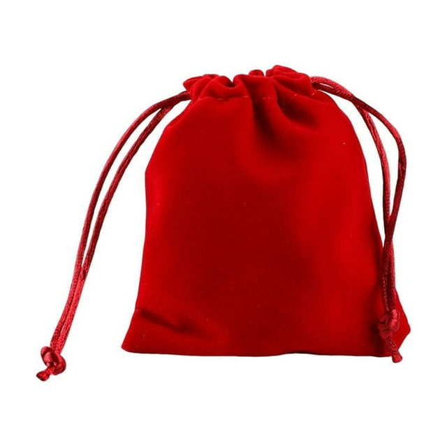 Drawstring Bag Storage Burlap Packaging Gift Packaging Jewelries Organize Candy Corset Pouches Sack Jewelries Bundle Organize Candy Cosmetic Coins Big Red