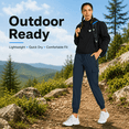 thumbnail image 5 of YAPPO Women's Cargo Jogger Pants Lightweight Quick Dry Hiking Pants with 5 Pockets, Water Resistant UPF 50+ Travel Athletic Pants, 5 of 7