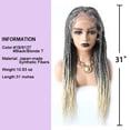 thumbnail image 2 of Lyricalhair Lace Front Box Braided Wig for Black Women Hand Braids Baby Hair front Natural Hairline Micro Twist Braid Wigs Synthetic Hairpiece, 2 of 5