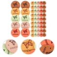 thumbnail image 3 of MasteelfCA 50pcs Handmade Labels Leather Labels Crochet Labels Clothing Labels with Holes, 3 of 8