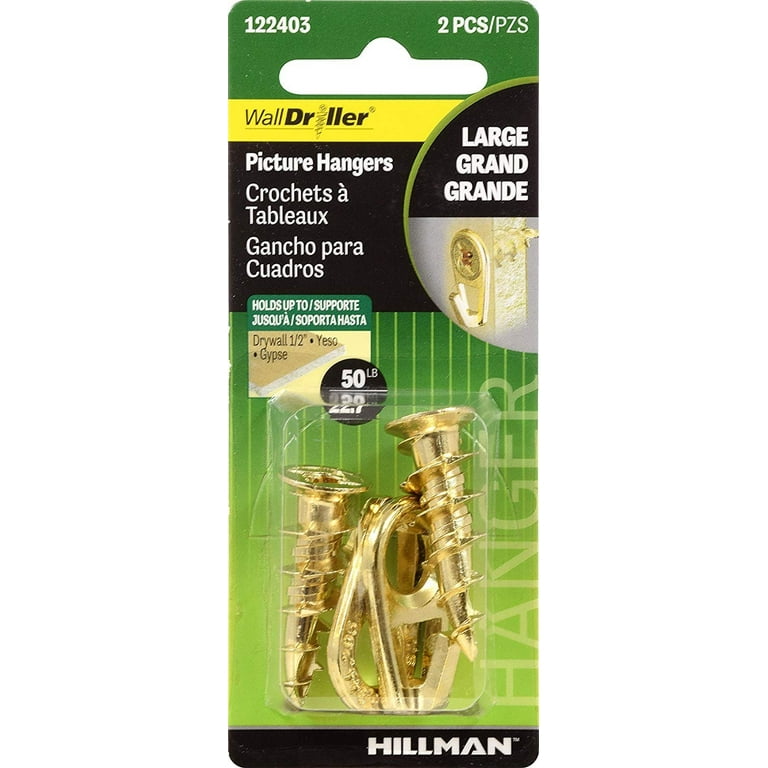 Hillman 122403 Small Self-Drilling White Wall Driller Picture