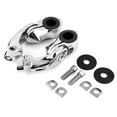 thumbnail image 1 of Krator Universal 3" Short Angled Adjustable Highway Foot Peg Mounting Kit Compatible with Harley Davidson FLSTSC Softail Springer Classic 2005-2007, 1 Pair, Chrome, 1 of 9