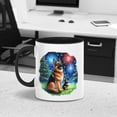 thumbnail image 5 of Happy New Year German Shepherd Family Cheer Winter Midnight Firework 11oz Accent Two-tone Mug Alsatian Dog Lover Gifts Coffee Tea Cup - 02025, 5 of 5