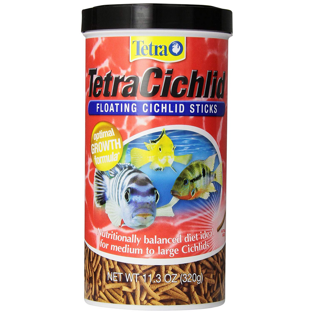 Tetra TetraCichlid Cichlid Fish Food Floating Sticks, 11.30 oz