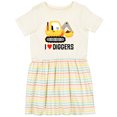 thumbnail image 3 of Inktastic Construction Truck I Love Diggers Girls Toddler Dress, 3 of 5