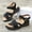 Black, variant on Arch Support Sandals for Women Summer Boho Dressy Sandals Comfortable Orthotic Wedge Sandal