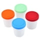 thumbnail image 1 of Billuyoard 4pcs 8oz Recipiente de helado reutilizable Cubo de almacenamiento apilable Tina de helado ligera con tapa de silicona para helado Snack Mostrada Billuyoard HA014235-00, 1 of 6