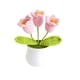 thumbnail image 5 of Flores tejidas a mano, plantas falsas, flores tejidas hechas a mano para mesa de escritorio y habitación Estilo E Macarena Flores tejidas a mano, 5 of 8