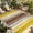 Yellow, variant on Red Pink Outdoor Rug for Patio/Deck/Porch, Non-Slip Large Area Rug 5 x 8 Ft, Farmhouse Wood Grain Vintage Brown Striped Indoor Outdoor Rugs Washable Area Rugs, Reversible Camping Rug Carpet Runner