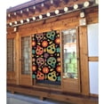 thumbnail image 2 of XMXY Japanese Doorway Curtain Noren, Abstract Color Skulls Door Closet Curtain Panel, Room Dividers Privacy Tapestry, 34 x 56 Inches, 2 of 7