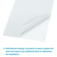 thumbnail image 4 of Parche de Reparación de Chaqueta de Plumas 4" x 8", Paquete de 10 Parches de Tela de Nylon Autoadhesivos para Tienda de Campaña y Ropa, Blanco, 4 of 7