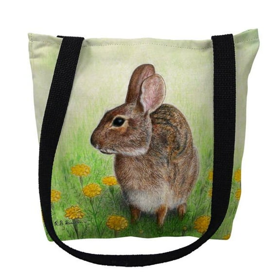 13 x 13 in. Rabbit Left Tote Bag - Small