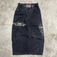 thumbnail image 1 of JNCO Jeans Retro Hip Hop Pantalones Vaqueros Sueltos Góticos De Talle Alto Pantalones De Pierna Ancha Ropa De Calle, 1 of 5