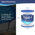 thumbnail image 2 of Cartuchos de Filtro para Piscina Grefilt Tipo I para Summer Waves 330GPH, 2 of 6