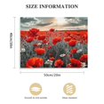 thumbnail image 3 of Nawypu Red Poppy Flower Wall Art, Black and White Floral Landscape Canvas Prints Picture Living Room Decor Nature Blossom Wildflower Scenery Painting Modern Artwork for Bedroom Office Decoration, 3 of 6
