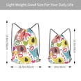 thumbnail image 4 of XMXT Unisex Drawstring Backpack for Women Men, Colorful Cartoon Elephant Waterproof Gym Bag String Bags for Shopping Sport Travel, m, 4 of 8