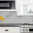 thumbnail image 5 of DEWOO Peel and Stick Backsplash - 10 Sheets of 12"×12" - 3D Adhesive Peel and Stick Tile Backsplash for Kitchen, Bathroom, Wall Tile, Gray, 5 of 13
