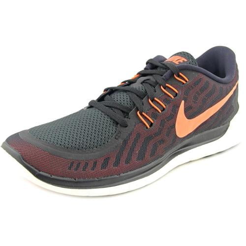 Men's Nike Free 5.0 Running Shoe Black/University Red/White/Hyper Orange Size M - Walmart.com