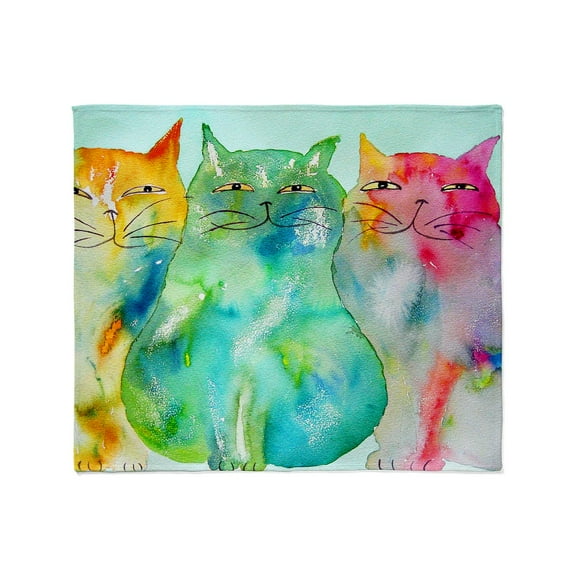 CafePress - Haleiwa Cats 250 Throw Blanket - Soft Fleece Throw Blanket, 50"x60" for All Ages
