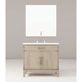 thumbnail image 4 of Grey Oak Single 36 In. W X 22 D Bath Vanity, White Quartz Countertop, 34 Mirror, Faucet, Top, Intriguing, 4 of 6
