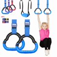thumbnail image 2 of HLONKGymnastics Rings Kid Sport Toy Non-Slip Gym Rings With Swing Adjustable Straps Pull-up Workout Gymnastics Fitness Equipment Toy, 2 of 9