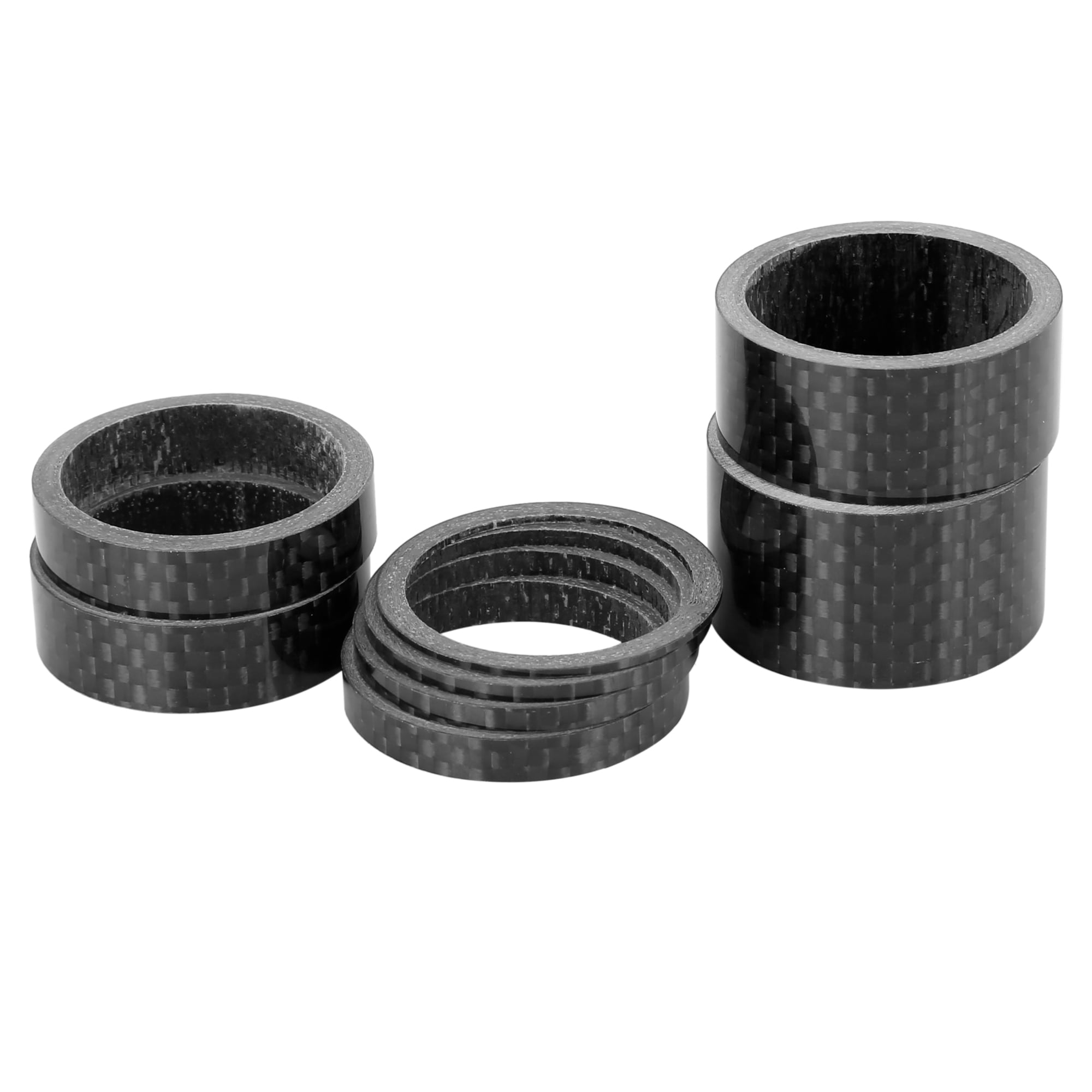 5pcs Headset Spacer Carbon Fiber Fit 1 1/8 Inch Stem for Bike Cycling 1mm 