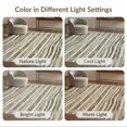 thumbnail image 7 of ODIKA Zebra Geometric Print Cream Interlocking Motif Wallpaper Blanket Non-Slip Chair-Friendly for Dining Room, Under Table, Home Office, 7 of 7