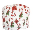 thumbnail image 2 of Holiday Christmas Red & White Candy Cane Scrub Cap Hat, 2 of 2