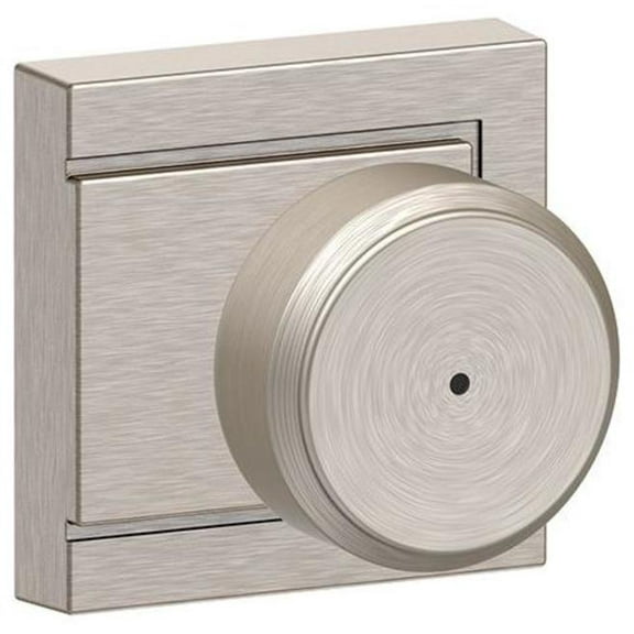 Schlage F40-Bwe-Uld Bowery Privacy Door Knob Set - Nickel