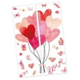 thumbnail image 2 of 2 piezas de San Valentín Pegatizas de pared Ornamentos de la pared Regalos Pegatizas de ventana Según Decal de globo de corazón para dormitorios de co, 2 of 9