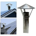 thumbnail image 4 of Práctico tubo de escape Tapa de lluvia Protector de tubo a prueba de lluvia Cubierta de chimenea desmontable impermeable para jardín al aire libre Fernando Chimenea a prueba de lluvia, 4 of 7