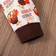 thumbnail image 5 of WERYOUNG Baby Boys Thanksgiving Outfits Long Sleeve Letter Printed Triangle Romper Pants Hat Toddler Kids 2 Piece Sets Versatile Clothing Sets 2-3 Years, 5 of 9