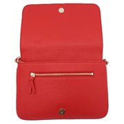 Tory Burch Women's Thea Pebbled Leather Convertible Small Crossbody Bag Clutch (Liberty Red)