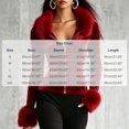 thumbnail image 2 of Iyufng Fitted Velvet Zip Up Jackets for Women Long Sleeve with Faux Fur Collar and Cuffs Slim Cropped Outerwear, 2 of 7