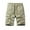 Khaki, variant on Men's Elastic Waist Cargo Shorts Casual Big and Tall Relaxed Fit Drawstring Outdoor Work Shorts