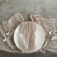 thumbnail image 6 of Balsa Circle 5 Pieces Nude Beige 21" Cheesecloth Gauze Cotton Table Napkins, 6 of 8