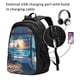 thumbnail image 2 of Easygdp Ocean View Bedroom Mochila para Laptop de Viaje con Puerto USB, Mochila para Laptop con Puerto de Carga USB para Mujeres y Hombres, 2 of 7