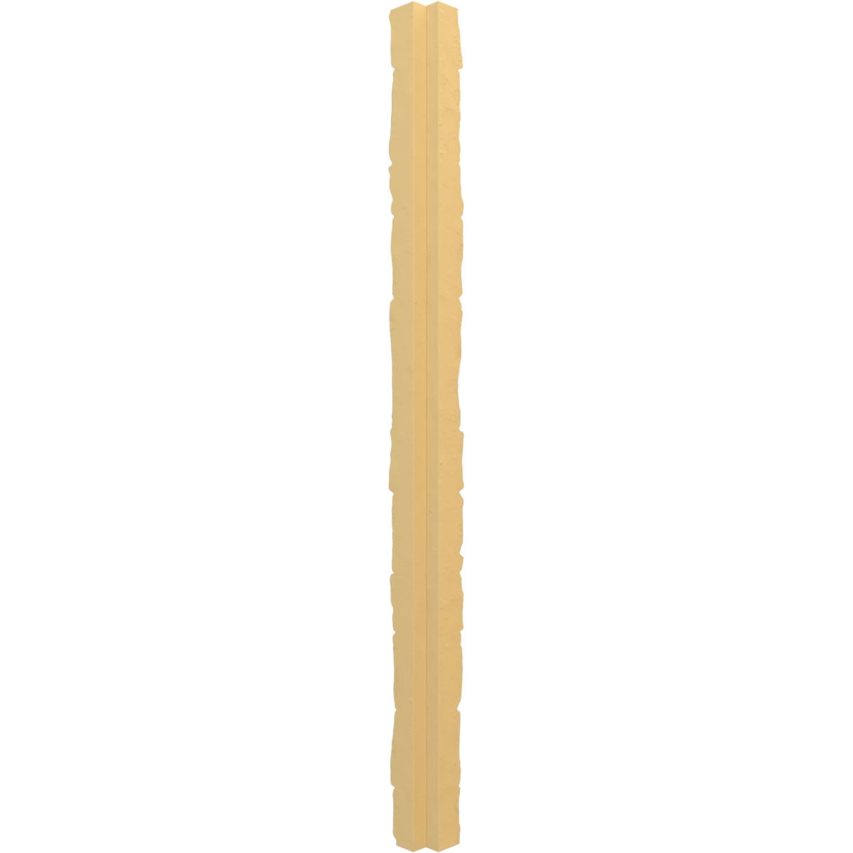 Ekena Millwork 3"W x 3"D x 48"H Universal Outside Corner for EverStone Faux Stone Siding Panels, Soft Ash