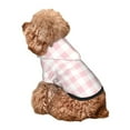thumbnail image 5 of Honeii Pink Checkboard Print Small Dog Hoodies Pet Hooded Sweatshirts Fall Winter Puppy Cat Sweaters Warm Clothes for Small Dogs Outfits Costume-X-Small, 5 of 7