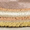thumbnail image 3 of SAFAVIEH Natural Fiber Tanja Braided Jute Area Rug, Gold/Multi, 7' x 7' Round, 3 of 3
