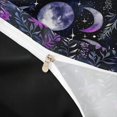 thumbnail image 4 of Homewish Purple Moon Sun Duvet Cover Queen, Hippie Leaves Flowers Queen Bedding, Black Reversible 3 Pieces, 1 Duvet Cover and 2 Pillowcases, 4 of 6