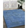 thumbnail image 2 of Ahgly Company Indoor Rectangle Mid-Century Modern Iceberg Blue Oriental Area Rugs, 7' x 10', 2 of 6